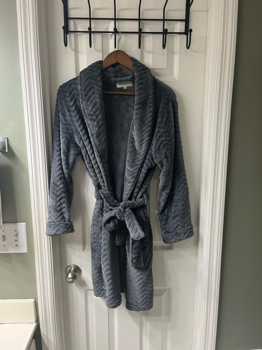 Plush Chevron Robe
